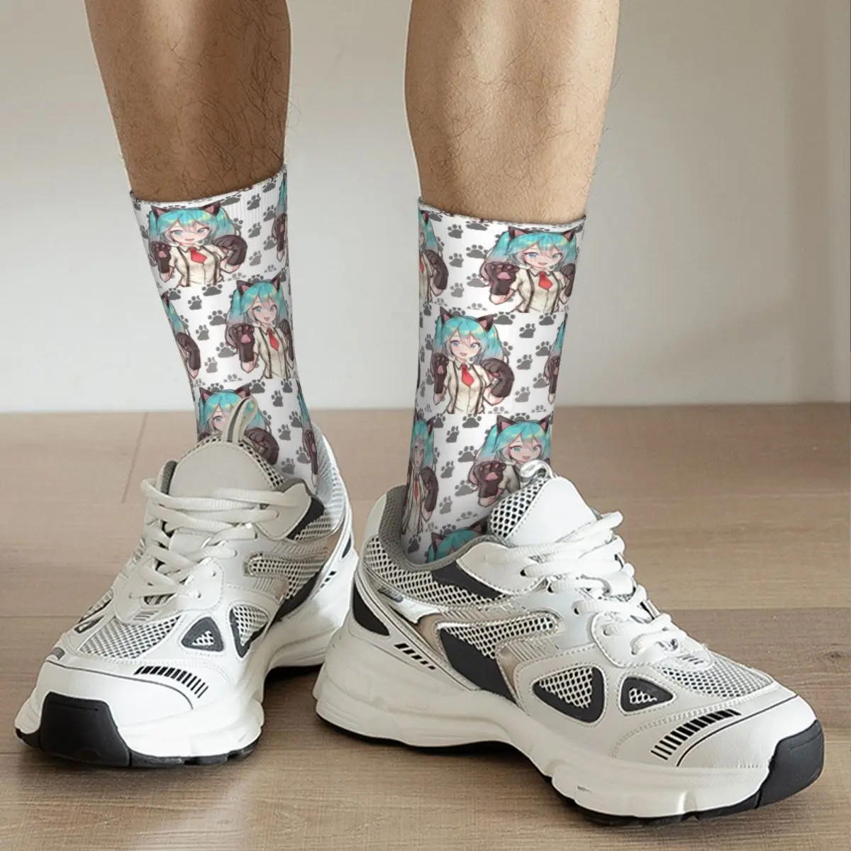 hatsune miku nekko kawaii chaussettes harajuku bas de haute qualité toutes saisons chaussettes longues accessoires pour cadeaux homme femme hatsune miku nekko kawaii chaussettes harajuku bas de haute qualité toutes saisons chaussettes longues accessoires pour cadeaux homme femme