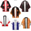 Anime Konoha Hokage Kurama Uchiha Sharingan symbole Kimono cape Cosplay Costumes Haori Cardigan veste pyjamas