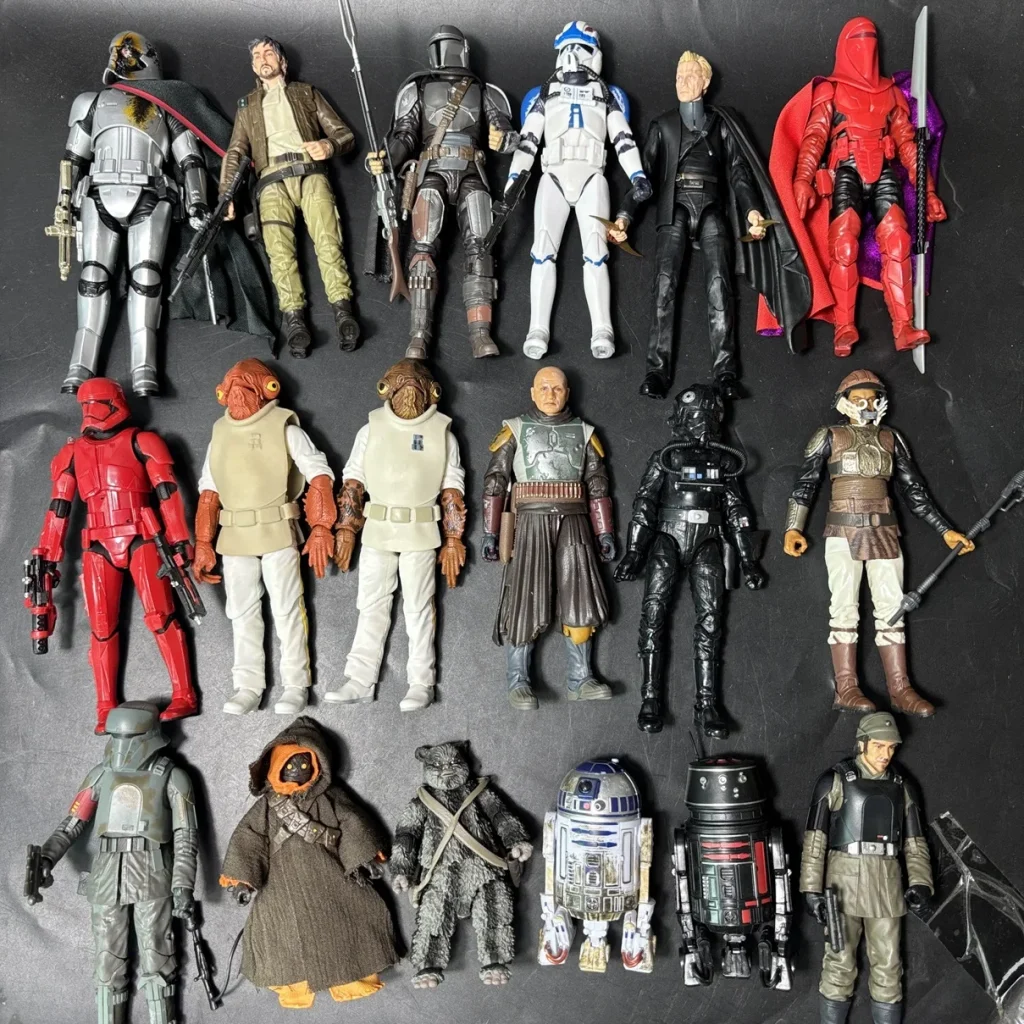 Star Wars série noire mandalorien Boba Fett Stormtrooper trappeur loup Obi-Wan Kenobi figurine modèle jouet passe-temps cadeau