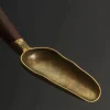cuillère à thé en ébène, 1 pièce, cuillère à thé en bois massif rétro créatif, pelle à thé kongfu, accessoires de cérémonie du thé, cadeau