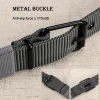 ceinture en toile de nylon durable pour hommes, 1 pièce, ceinture de travail tactique robuste avec boucle élégante à dents à dégagement rapide pour un usage quotidien