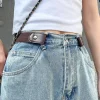 ceinture élastique invisible sans boucle pour femme, sans poinçonnage, sans tracas, confortable, sans marque, sport, jeans