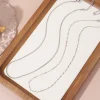 ensemble de colliers minimalistes en acier inoxydable pour femmes, bijoux quotidiens