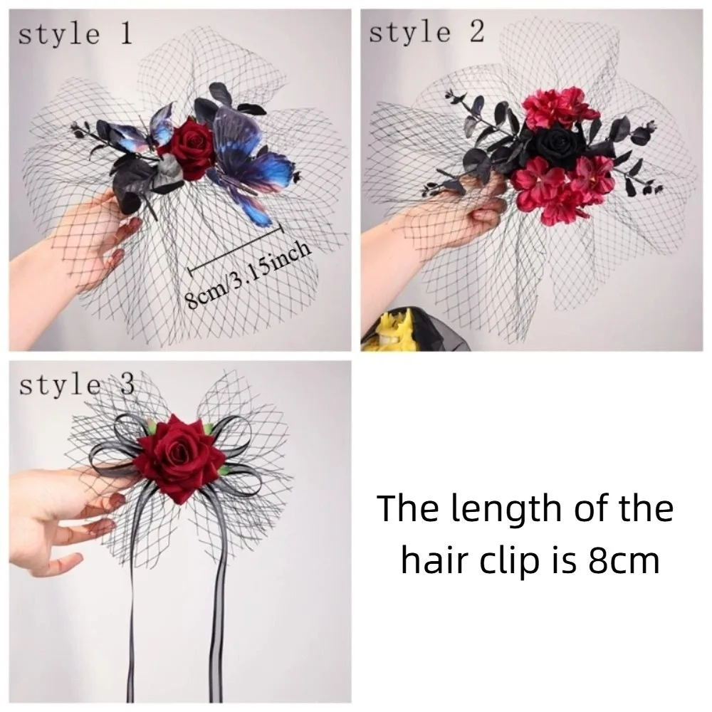 dress up props unique halloween hairpin elegant decorative rose hairpin fashion mesh headpiece halloween party dress up props unique halloween hairpin elegant decorative rose hairpin fashion mesh headpiece halloween party