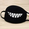 fashionable black mouth masks outdoor washable windproof earloop anti dust funny print mask protective halloween cosplay new マスク