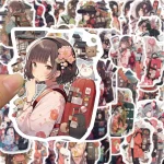 10/50pcs japonais Sakura Kimono Anime fille autocollants bricolage Scrapbooking cahier Album vélo téléphone voiture Kawaii autocollant décoratif jouet 10/50pcs japonais Sakura Kimono Anime fille autocollants bricolage Scrapbooking cahier Album vélo téléphone voiture Kawaii autocollant décoratif jouet