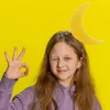 bandeau étoile lune soleil pour femmes et filles, postiche en tissu, couronne, scène d'halloween, mariages, couvre chef cosplay, diadème de fête d'halloween