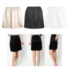 jupe femme taille élastique demi glissement jupon jupes sous jupe dame crinoline lait soie blanc dentelle banlieue bureau jupe