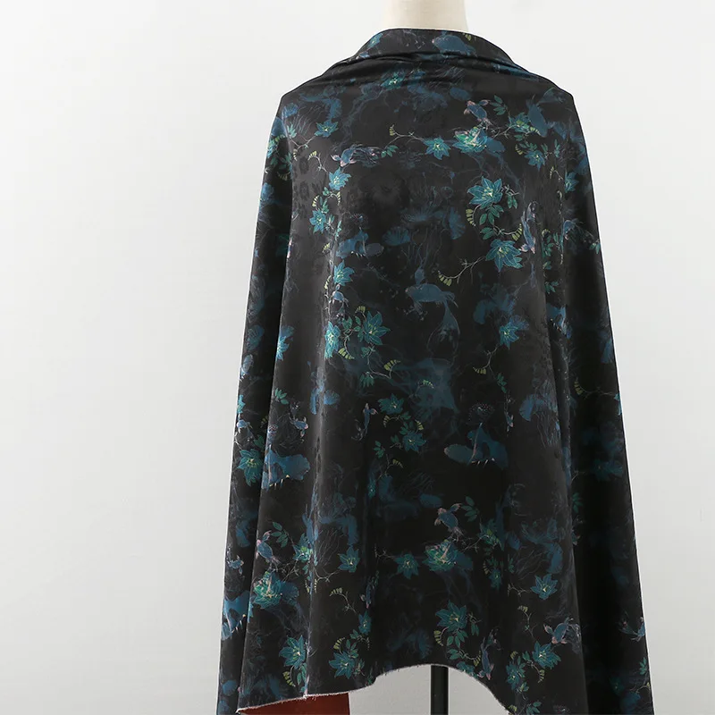 Tissu à fleurs Jacquard robuste Cheongsam Hanfu, tissu pour vêtements, Style ethnique, tissu Floral de Style National Tissu à fleurs Jacquard robuste Cheongsam Hanfu, tissu pour vêtements, Style ethnique, tissu Floral de Style National