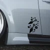 cherry blossom car sticker ninja weapon for car window side body decoration die cutting vinyl decals auto styling accessories
