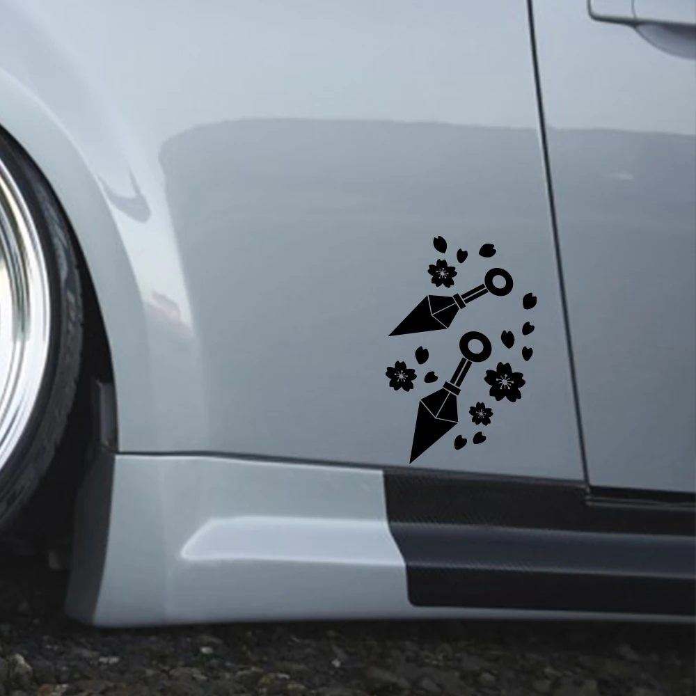 cherry blossom car sticker ninja weapon for car window side body decoration die cutting vinyl decals auto styling accessories cherry blossom car sticker ninja weapon for car window side body decoration die cutting vinyl decals auto styling accessories
