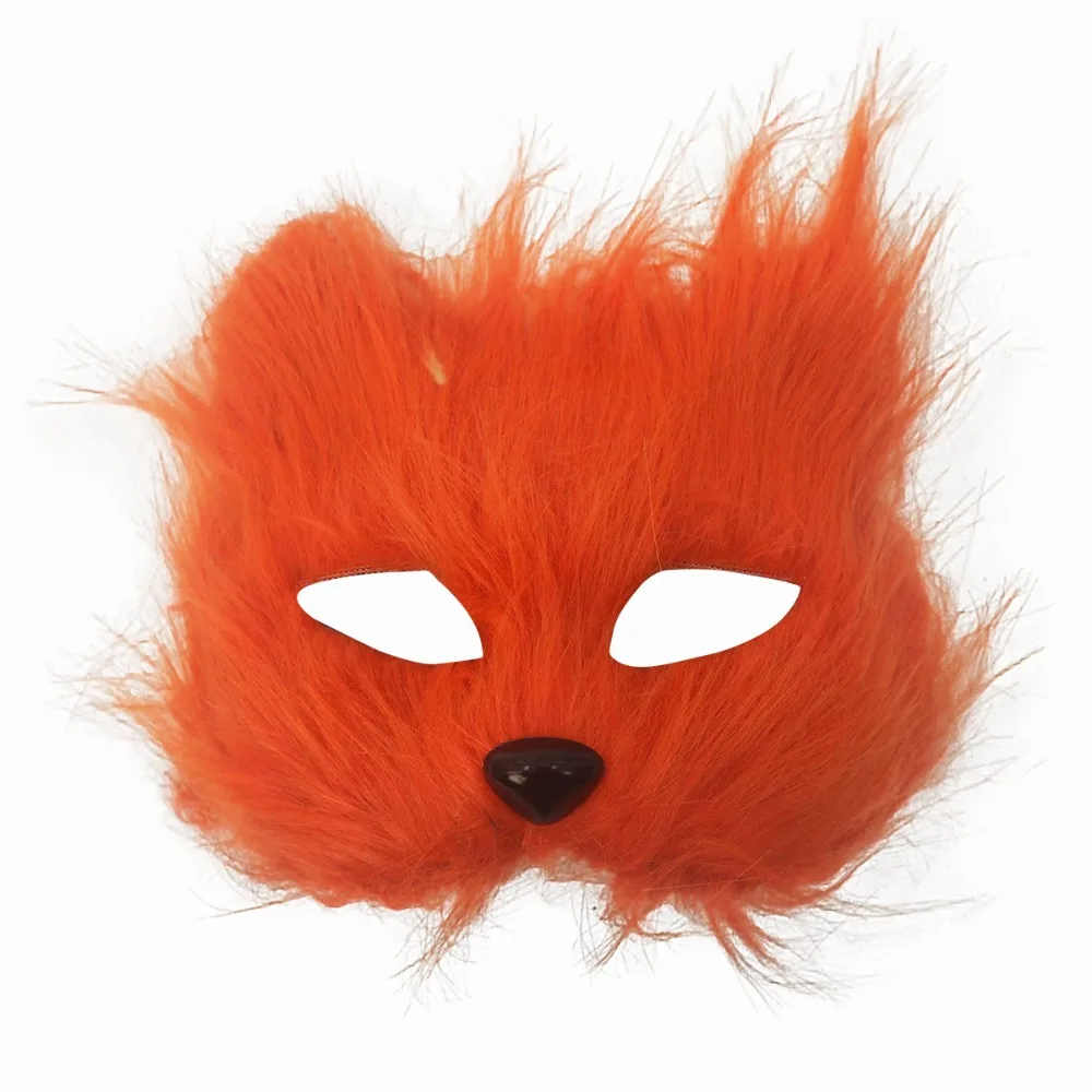 Masque de chat en peluche réaliste pour enfants, masques en peluche d’animaux longs et pelés pour Halloween, masque pour les yeux mystérieux de dessin animé, fournitures de fête costumée Masque de chat en peluche réaliste pour enfants, masques en peluche d’animaux longs et pelés pour Halloween, masque pour les yeux mystérieux de dessin animé, fournitures de fête costumée