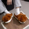 nouvelles pattes de tigre pantoufles drôle unisexe confortable maison chaussures femmes mignon animal griffe pantoufles femme intérieur moelleux diapositives fourrure mules chaussures