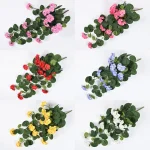 Fleurs artificielles bonsaï artificielles décor Begonias extérieur tenture murale fleurs pour décor de Patio aménagement paysager décor à la maison