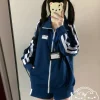 ensemble de style sport japonais mignon, nouvelle mode automne 2021, manteau ample à manches longues + short, ensemble deux pièces pour étudiantes y2k, tenues pour filles