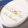jofinger quail rings for women and men, minimalist ring set, wide ring, gold document and silver, personality jewelry, punk, 10 pcs per set
