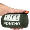 LIFE poncho survie d&rsquo;urgence Poncho de pluie survie thermique espace imperméable chaleur réfléchissant imperméable pour Camping randonnée