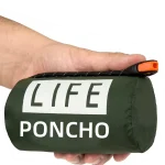 LIFE poncho survie d’urgence Poncho de pluie survie thermique espace imperméable chaleur réfléchissant imperméable pour Camping randonnée LIFE poncho survie d’urgence Poncho de pluie survie thermique espace imperméable chaleur réfléchissant imperméable pour Camping randonnée