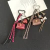 porte clés de voiture à nœud chinois, décoration de sac, accessoires à nœud tissé à la mode