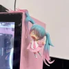 figurine de porte clés mignon de dessin animé hatsune miku pour collections de bureau de filles, cadeau d'ornement à la mode et personnalisé