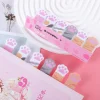 bloc notes autocollants animaux japonais et coréens, bloc notes créatif, onglets d'index pour le bureau et l'école, paquet de papeterie coréenne