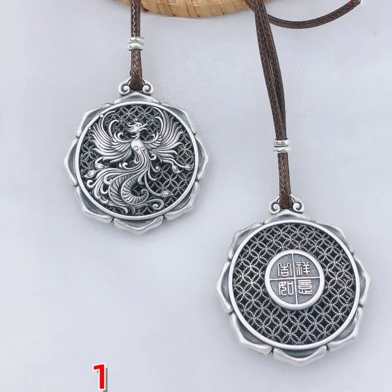 bocai collier pendentif paon de style ethnique pour femme, accessoires de bijoux en argent s925, rétro, phénix, chimsweater, nouveau bocai collier pendentif paon de style ethnique pour femme, accessoires de bijoux en argent s925, rétro, phénix, chimsweater, nouveau