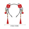 ensemble d'accessoires pour cheveux traditionnels chinois pour filles, bandeau de princesse avec fausses tresses, pinces à cheveux pour enfants, robe fantaisie de fête