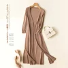 cardigan tricoté pour femmes, kimono long d'été, chemisier fin, haut boho, chemise de plage surdimensionnée, automne 2025