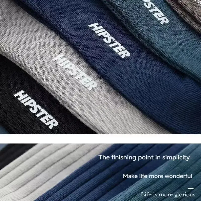 chaussettes mi mollet respirantes absorbant la transpiration pour hommes, chaussettes longues, chaussettes chaudes, chaussettes de sport carillon polyvalentes, automne et hiver, 5 paires chaussettes mi mollet respirantes absorbant la transpiration pour hommes, chaussettes longues, chaussettes chaudes, chaussettes de sport carillon polyvalentes, automne et hiver, 5 paires