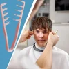 peigne à dents larges pour cheveux bouclés, outil de volumisation des racines, couvrant la frange, outil de toilettage des coutures, peigne de coiffure à dents larges