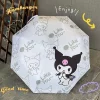 sanrio kawaii kuromi parasol entièrement automatique parasol my melody anime dessin animé doux exquis manuel pliable parapluies