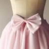 jupe rose avec nœud pour femme, jupon court en tulle, jupon de mariage, tutu rockabilly, sous jupe de demoiselle d'honneur, cadeau de la saint valentin