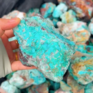Phoenix naturel bleu Turquoise bijoux accessoires pierre de Jade pierre brute ornements Turquoise Pigment pierres précieuses décoration de la maison