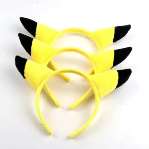 Accessoires pour cheveux de dessin animé Pokemon, bandeau Pikachu, oreilles mignonnes, couvre-chef de poupée en peluche, personnalisation de Selfie Accessoires pour cheveux de dessin animé Pokemon, bandeau Pikachu, oreilles mignonnes, couvre-chef de poupée en peluche, personnalisation de Selfie