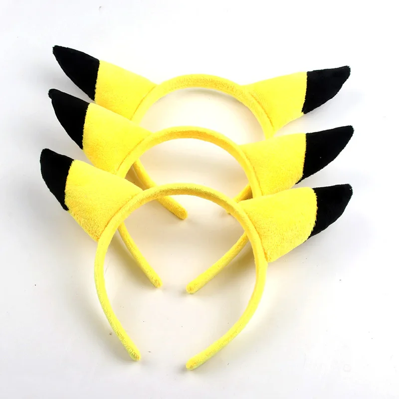 Accessoires pour cheveux de dessin animé Pokemon, bandeau Pikachu, oreilles mignonnes, couvre-chef de poupée en peluche, personnalisation de Selfie Accessoires pour cheveux de dessin animé Pokemon, bandeau Pikachu, oreilles mignonnes, couvre-chef de poupée en peluche, personnalisation de Selfie