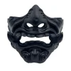 masque fantôme demi visage en résine pour halloween, accessoire de carnaval pour adulte
