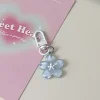 porte clés simulé sakura en résine, fleur de cerisier, pendentif jelly sakura, pendentif romantique, fleur translucide, poupée