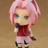 nouveau 10cm # 833 haruno sakura figure anime périphérie kawaii q version d'action poupée interchangeable visage modèle ornement jouets
