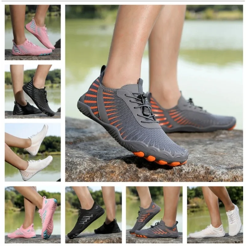 chaussures d'eau pour hommes et femmes, pieds nus, antidérapantes, à séchage rapide, pour l'extérieur, la plage, pataugeoire en amont, baskets de natation unisexes chaussures d'eau pour hommes et femmes, pieds nus, antidérapantes, à séchage rapide, pour l'extérieur, la plage, pataugeoire en amont, baskets de natation unisexes