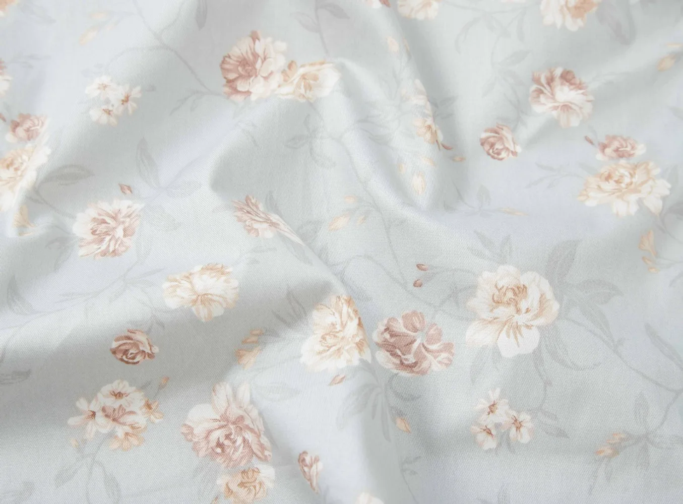 petit tissu sergé imprimé floral gris kaki 160x50cm, tissu à coudre en coton doux et durable 40s petit tissu sergé imprimé floral gris kaki 160x50cm, tissu à coudre en coton doux et durable 40s