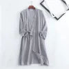 nouveau printemps et automne japonais kimono robe couple coton crêpe peignoir hommes et femmes kimono robe robes pour femmes vêtements de nuit