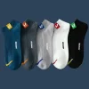 5 paires de chaussettes pour hommes, ensemble de chaussettes courtes en coton, coupe basse, respirantes, douces, confortables, décontractées, pour un usage quotidien d&rsquo;été