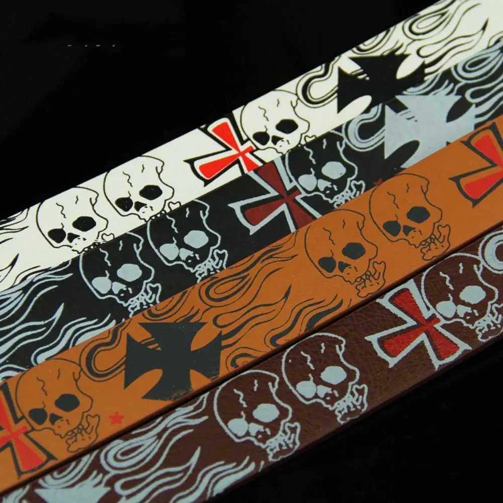 ceinture en cuir pu pour femme, sangle de taille japonaise, motif de dessin animé tête de mort, assressentiavec tout, mode punk, y2k ceinture en cuir pu pour femme, sangle de taille japonaise, motif de dessin animé tête de mort, assressentiavec tout, mode punk, y2k