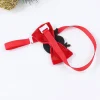 nœud papillon de noël pour animaux de compagnie, rouge avec éléments de noël, mini cravate mignonne adaptée au noël des animaux de compagnie, accessoires créatifs pour chiens, 1 pièce 