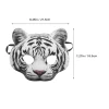 masque de tigre simulé d'halloween, masques de carnaval d'animaux, accessoire photo demi visage eva, mascarade pour fête cosplay, festival en plein air