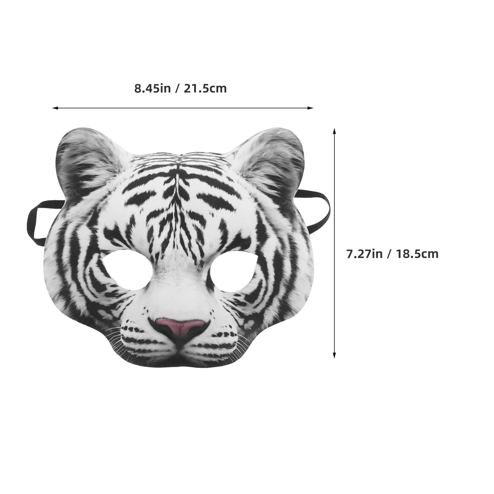masque de tigre simulé d'halloween, masques de carnaval d'animaux, accessoire photo demi visage eva, mascarade pour fête cosplay, festival en plein air masque de tigre simulé d'halloween, masques de carnaval d'animaux, accessoire photo demi visage eva, mascarade pour fête cosplay, festival en plein air
