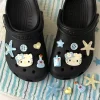 chaussures de chat crème glacée au chocolat japonais kawaii, décoration florale, chaussures donut de dessin animé, décoration florale, ornement, cadeau d'anniversaire