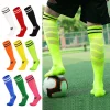 Chaussettes de football professionnelles pour enfants et jeunes adultes, bas longs d&rsquo;entraînement, chaussettes de sport respirantes en nylon pour garçons et filles