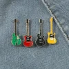mini broche de guitare électrique vintage, badge en métal à la mode, broche d'instrument de musique pour sac d'étudiant, accessoires de bijoux kpop