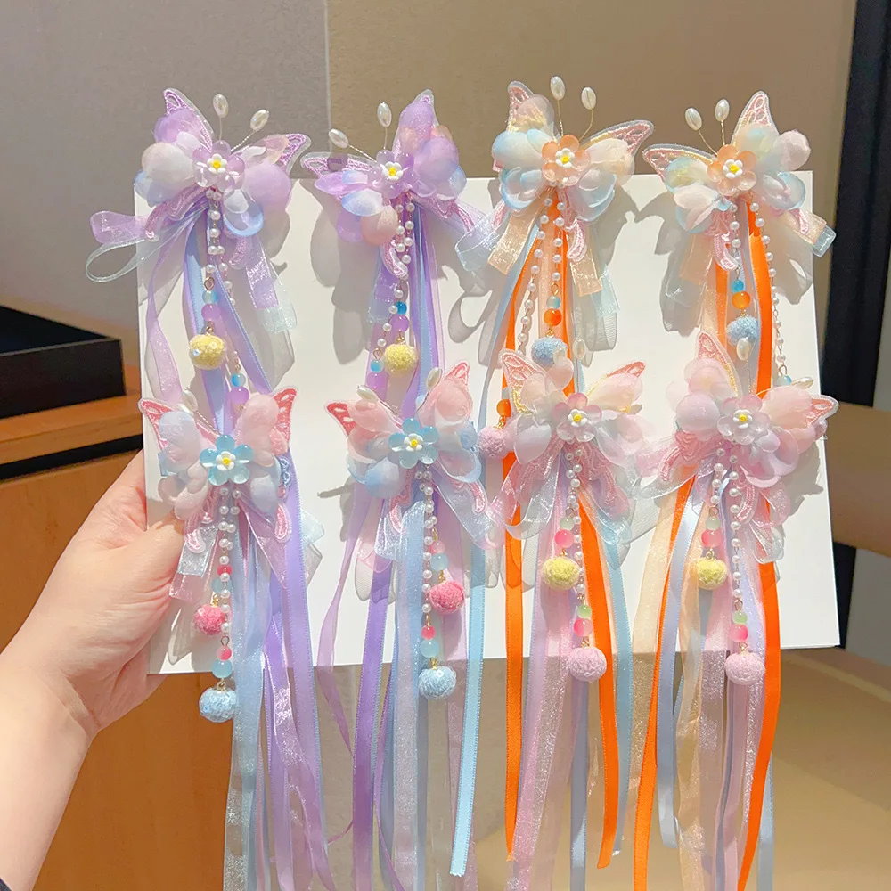 Épingles à cheveux traditionnelles chinoises à pampilles, pinces à cheveux hanfu féeriques step shake, cadeau pour filles Épingles à cheveux traditionnelles chinoises à pampilles, pinces à cheveux hanfu féeriques step shake, cadeau pour filles